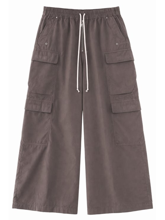 Rick Owens DRKSHDW Black Jumbo Belas Cotton Cargo Pants