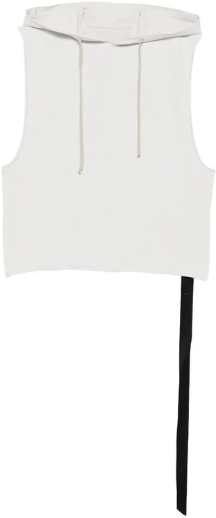 Rick Owens Top Hooded Tunic Milk Wash