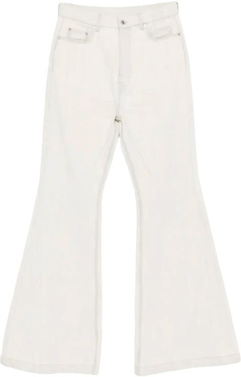 Rick Owens Denim Bolan Bootcut Milk Wash