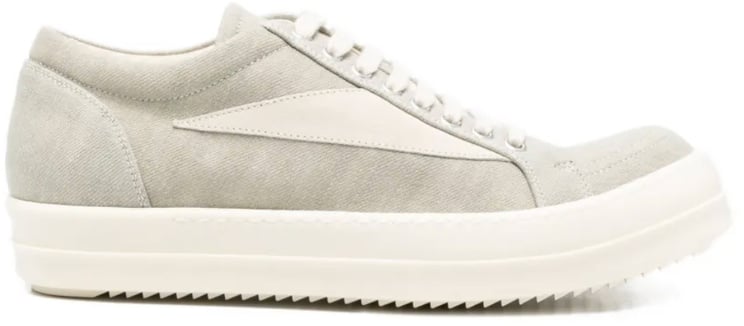 Rick Owens Drkshdw Scarpe In Denim Vintage Sneaks Sand/milk/milk