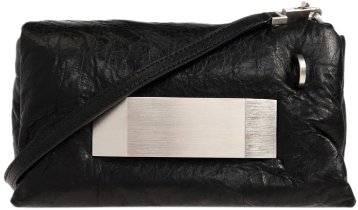 Rick Owens Borsa In Pelle Pillow Griffin Black