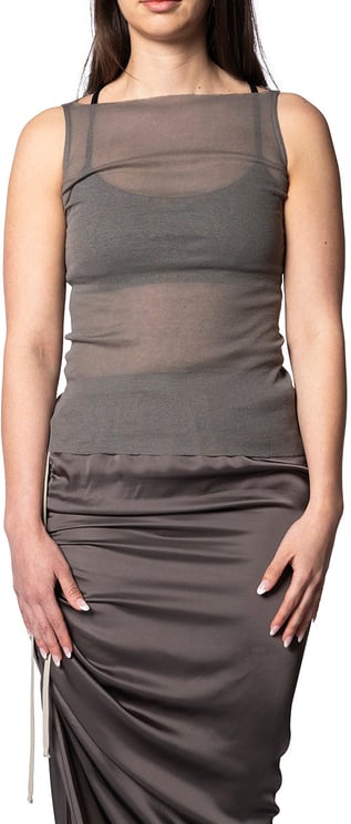 Rick Owens SL KNIT TOP DUST