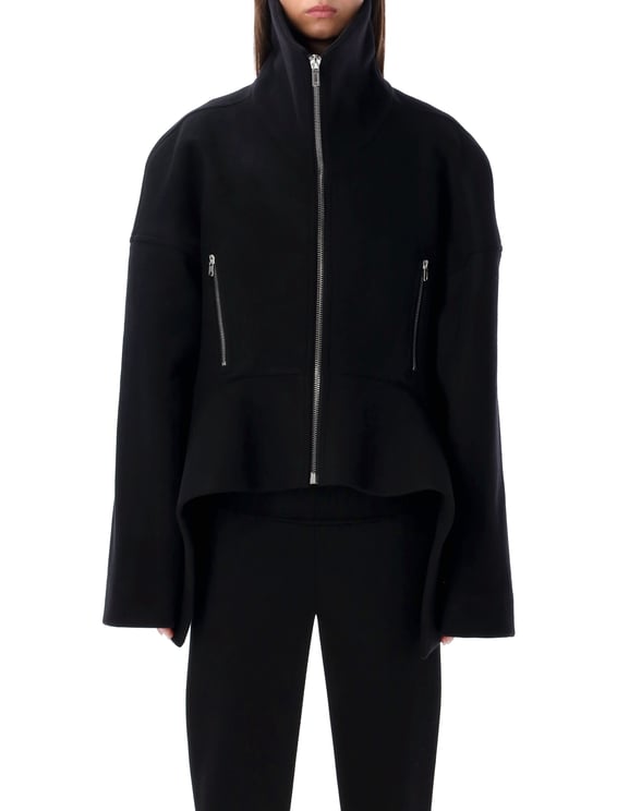 Rick Owens Draculimo Long Melton Wool Jacket