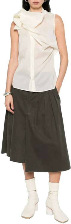 Rick Owens Senza Maniche Sl Island Shirt Butter