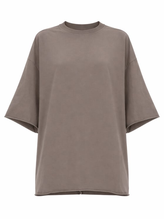 Rick Owens Taupe Tommy-T Oversized Boxy Cotton T-Shirt