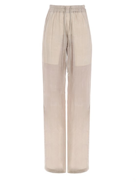 Rick Owens Dietrich Wide-Leg Cupro Drawstring Pants