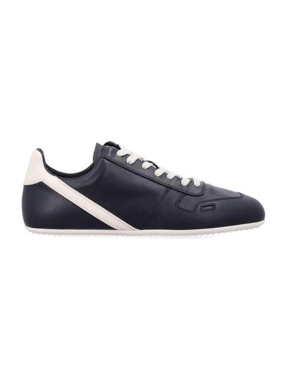 Rick Owens Minimal Black White Accent Sneakers