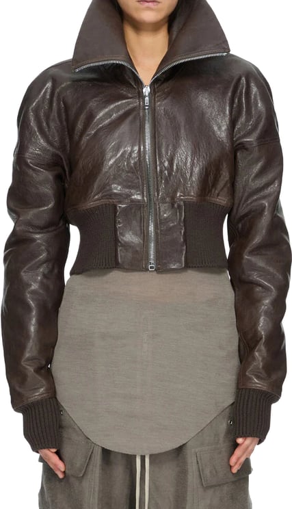 Rick Owens Rick Owens Dracuflight Cropped Jacket Grease