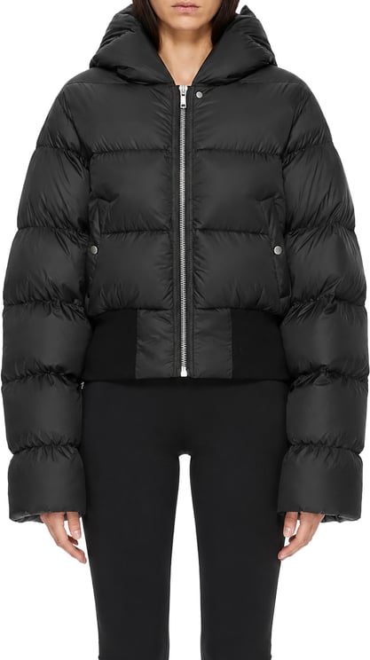Rick Owens Rick Owens Cinched Hooded Jacket Black
