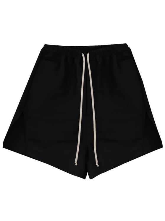 Rick Owens Black Faun Boxers Utilitarian Cotton Shorts