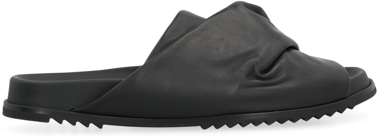 Rick Owens Mobius leather slides