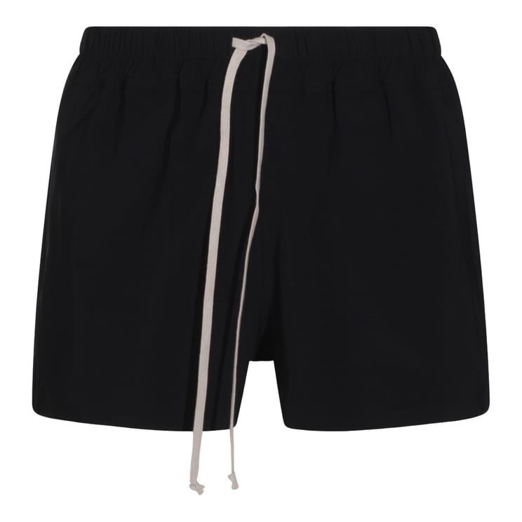 Rick Owens Minimalist Contrasting Drawstring Swim Shorts