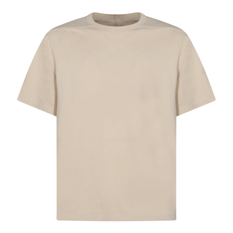 Rick Owens Sand Cotton Short-Sleeve Shirt