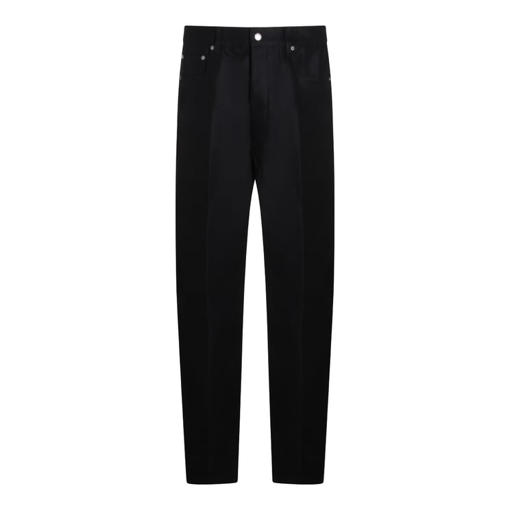Rick Owens Black Slim Fit Five-Pocket Jeans