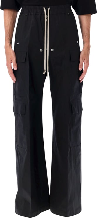 Rick Owens Rick Owens Cargobelas black oplin pants
