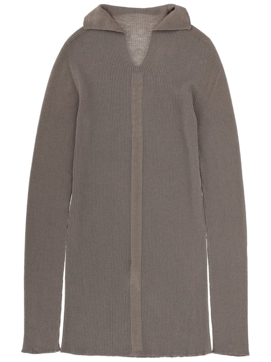Rick Owens Tabard Newwool Ribbed Turtleneck