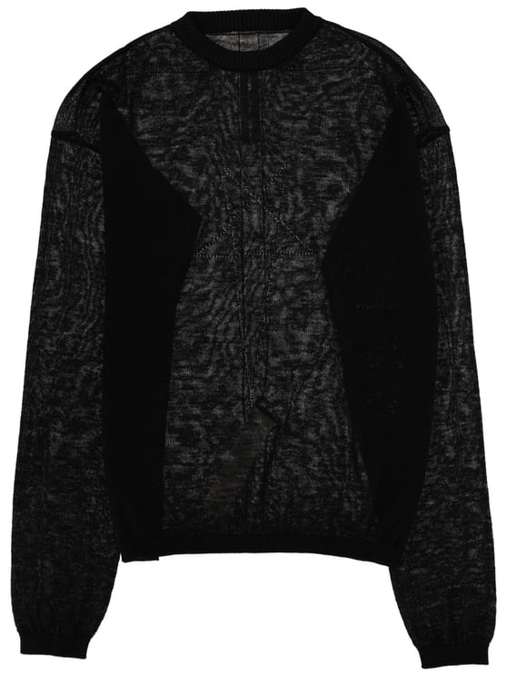 Rick Owens Penta Sheer New Wool Knit Sweater