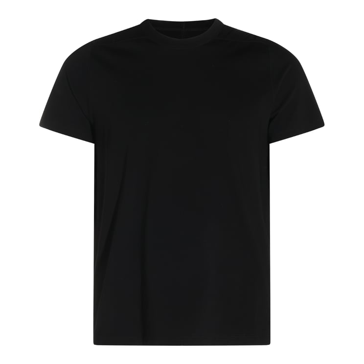 Rick Owens Black Cotton Minimalist Design T-Shirt