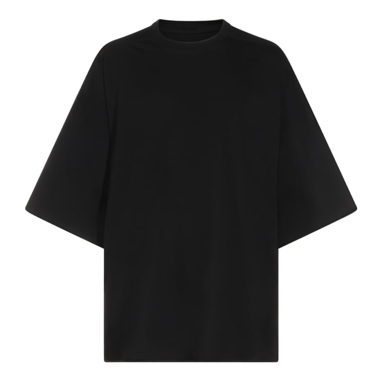 Rick Owens Oversized Black T-Shirt with Wide Elbow-Length Sleeves