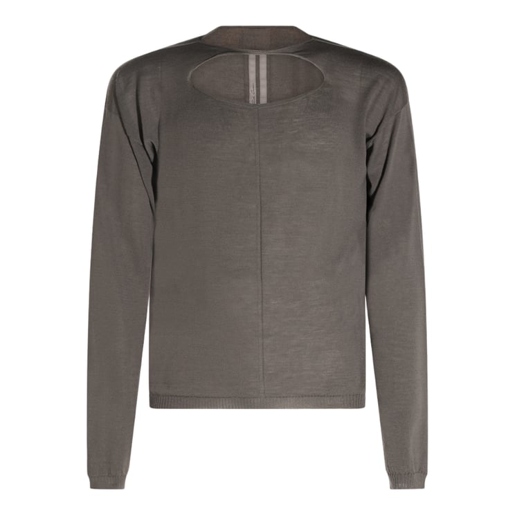 Rick Owens Lightweight Knit Sweater With Oval Cut-Out Detail