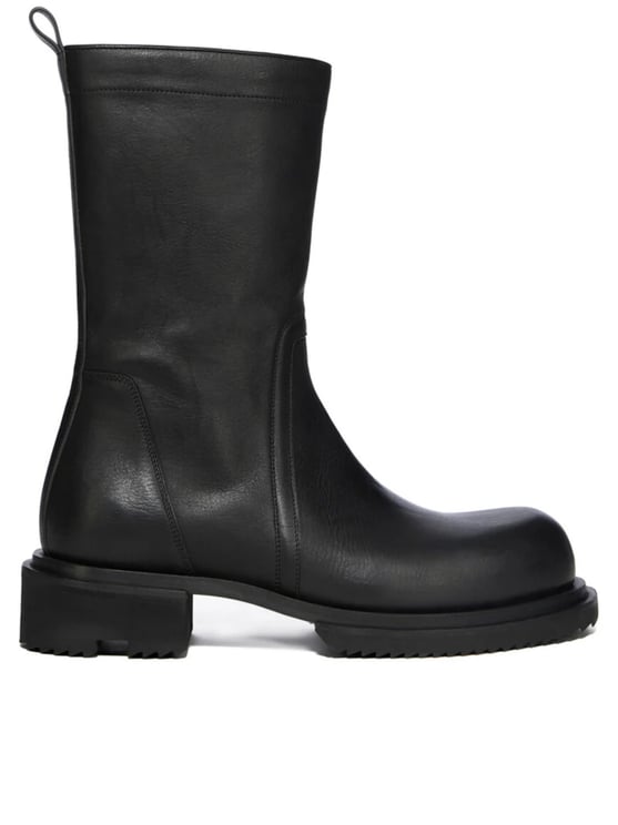 Rick Owens Black Leather Creeper Gabe Boots