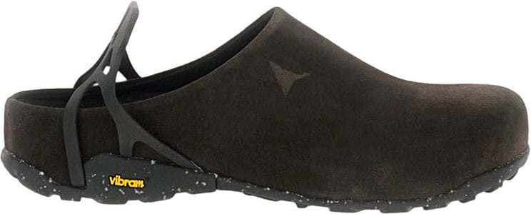 ROA Brown Fedaia Suede Clogs