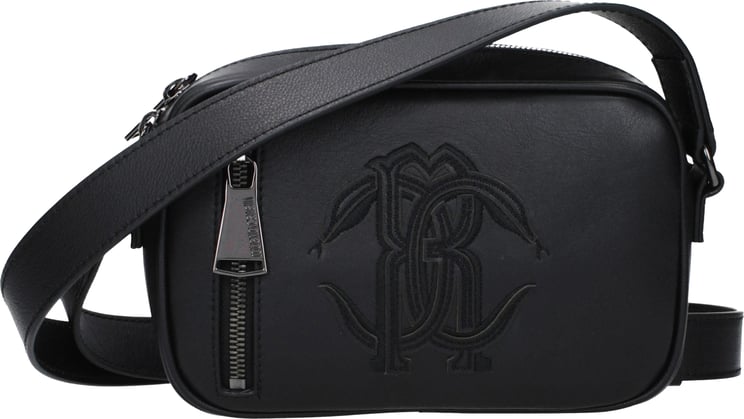 Roberto Cavalli Roberto Cavalli Black Leather Crossbody Bag