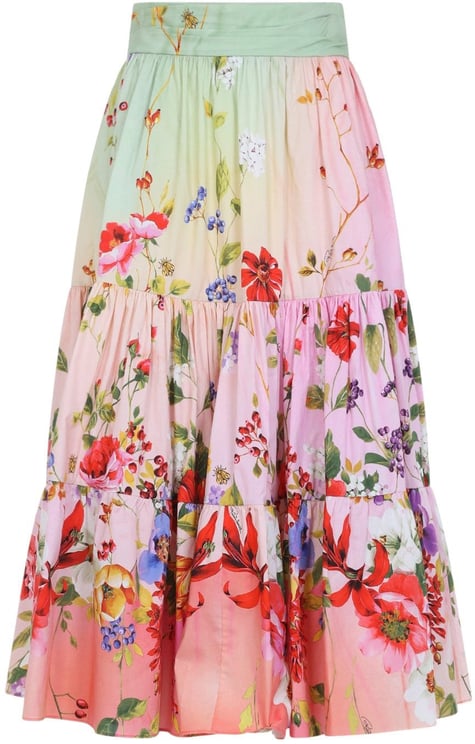 Roberto Cavalli Roberto Cavalli Miami Flowers Midi Skirt
