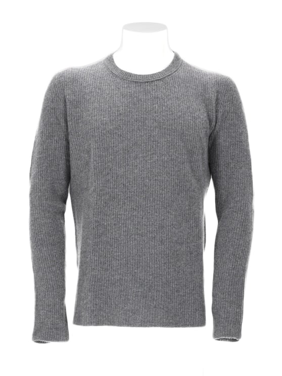 Roberto Collina Grey Cashmere Knit Sweater