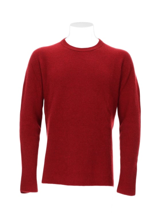 Roberto Collina Red Cashmere Knit Sweater