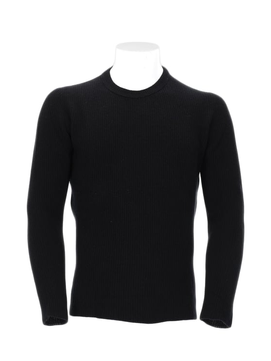Roberto Collina Black Cashmere Knit Sweater