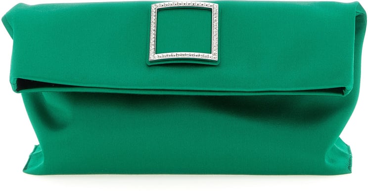Roger Vivier Roger Vivier Bicolor Viscose Clutch Bag