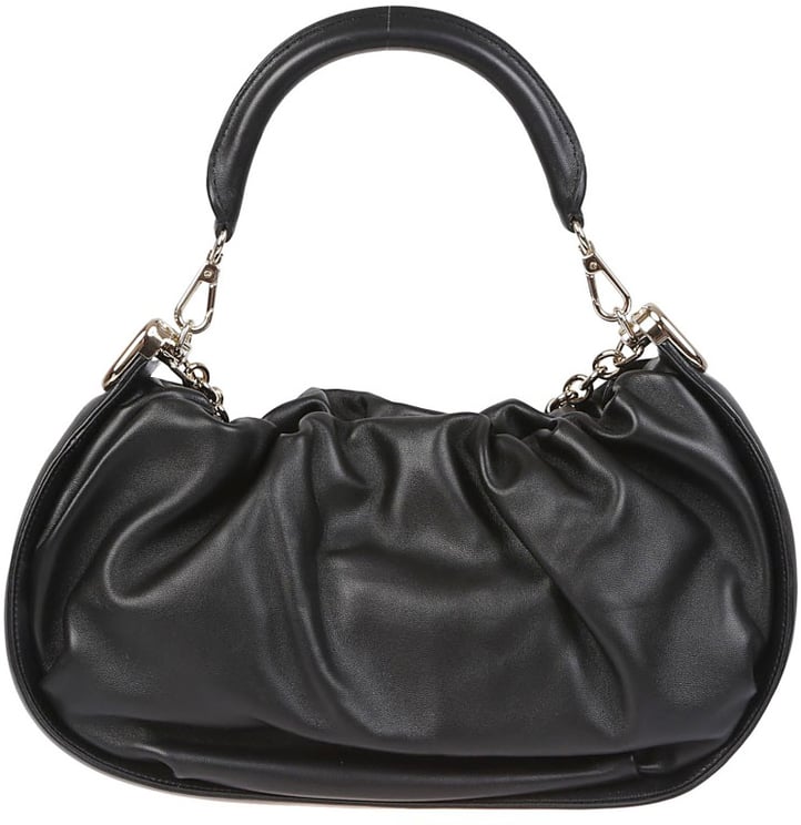 Roger Vivier Gathered Lambskin Handbag With Structured Handle