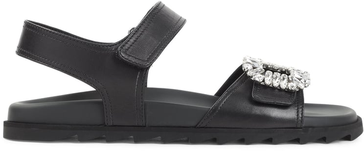 Roger Vivier Roger Vivier Slidy Viv Strass Sandals
