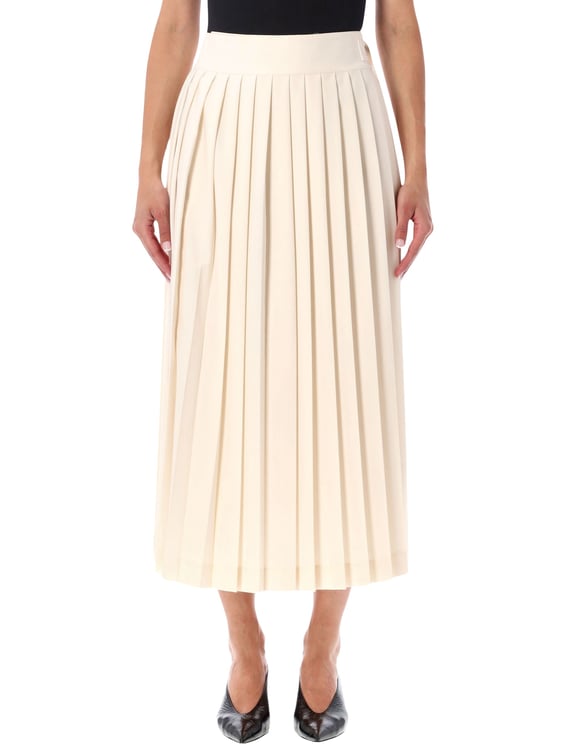 Rohe Plisse Wrap Wool-Blend Midi Skirt