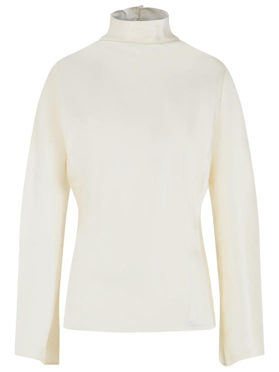 Rohe Cream Acetate Blend Blouse