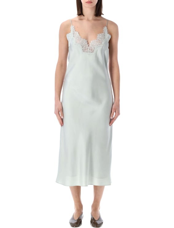 Rohe White Silk Midi Slip Dress