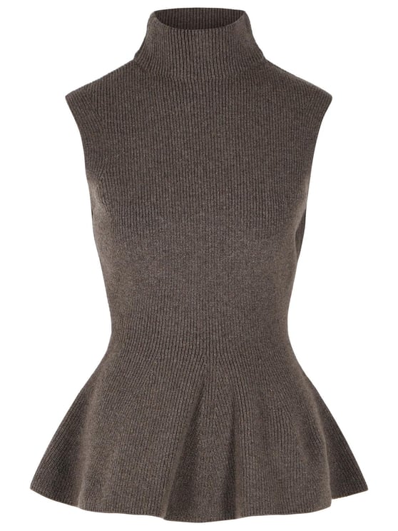 Rohe 'Sculptural' Brown Wool And Cashmere Blend Vest