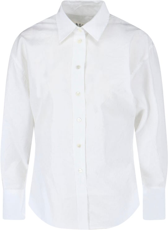Rohe White Classic Collar Long-Sleeve Cotton Shirt