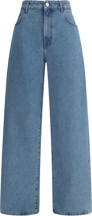 Rohe Rohe Blue Cotton Relaxed Fit Jeans