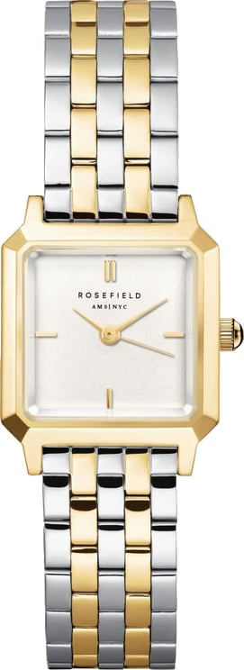 Rosefield Rosefield Horloge BWDSG-B03 The Boxelle Staal Bi-color Quartz Vierkant