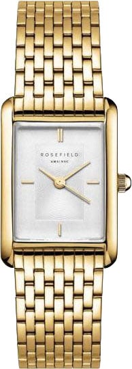 Rosefield Rosefield Horloge HWGSG-H01 Heirloom Staal met Geelgouden Plating Quartz Rechthoekig 23mm x 30mm
