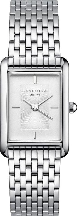 Rosefield Rosefield Horloge HWSSS-H02 Staal Quartz Rechthoekig met Witte Wijzerplaat