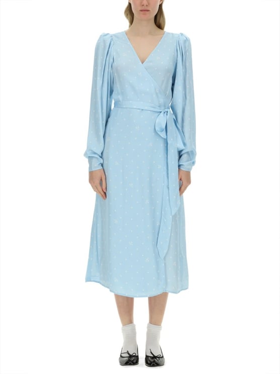 Rotate Polka Dot Midi Dress