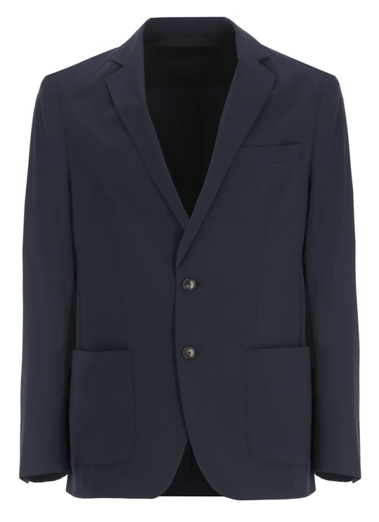 RRD Blue Terzilight Flap Pockets Blazer