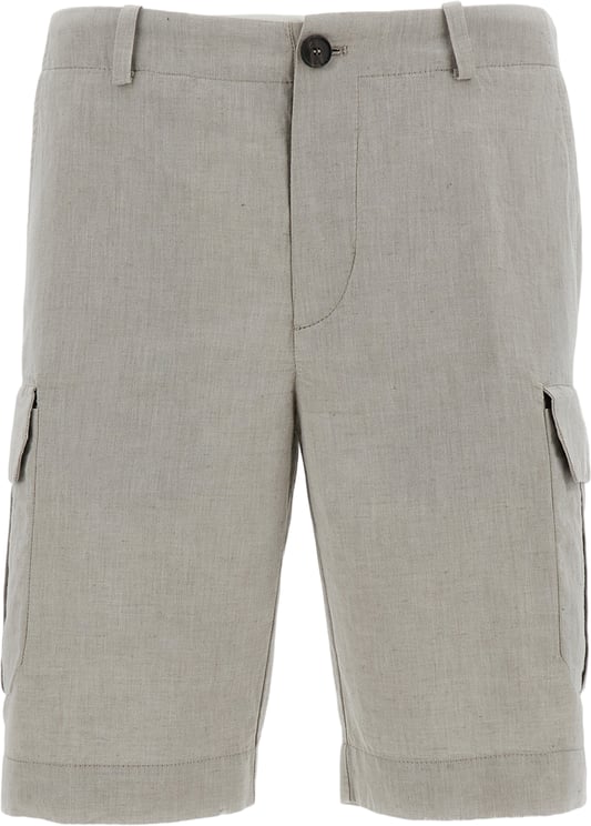 RRD Linen-Cotton Canvas Cargo Shorts