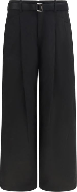 Sacai Sacai Black Cotton Chino Pants