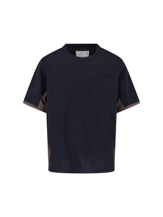 Sacai Minimalist White Crew Neck T-Shirt With Relaxed Fit