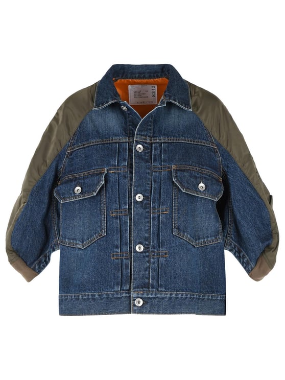Sacai Blue Cotton Denim Jacket
