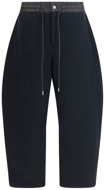Sacai Sacai Black Cotton Athletic Pants